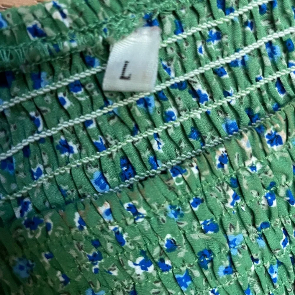 Green Boutique Floral Smocked Dress